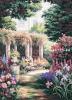 Dimensions 35079, Цветочный мотив (Уединённый уголок в цветах, Floral Retreat)