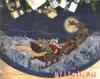 Dimensions 08598, Here Comes Santa Tree Skirt