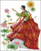 Soda. A Lady in Korean Traditional Dress