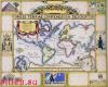Janlynn 015-0237, Старая карта (Wonders of the Ancient World Map)
