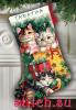 Dimensions 09137, Christmas Kittens Stocking