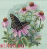 Dimensions 35249, Бабочка и ромашки (Butterfly and Daisies)