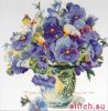 Design Works 2771, Pansy Floral