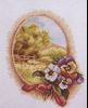 Пейзаж с Анютиными глазками