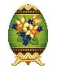 Solaria Gallery, Green Easter Egg with Spring motif