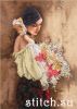 Dimensions 35274, Woman With Bouquet