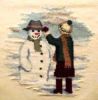 Derwentwater. Snowman