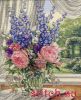 Dimensions 35257, Пионы и дельфиниумы (Peonies and Delphiniums)