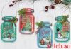 Dimensions 08964, Christmas Jar Ornaments