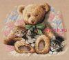 Dimensions 35236, Мишка и котята (Teddy and Kittens)