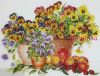 Thea Gouverneur 2083, Анютины глазки и фрукты (Pansies and Trucking)