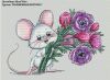 Киселёва Александра (AlexaKiss) #30239, Мышка с цветами