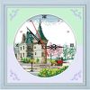 Cross Stitch, Castle Clock