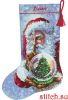 Dimensions 08985, Santa s Snow Globe Stocking