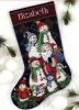 Dimensions 8574, Snow Bunch Stocking