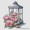 Сичкарь Светлана #26697, Фонарь с пионами