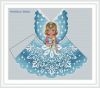 MarShem Stitch MSS-014, Верхушка на ёлку Голубые узоры