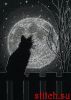 Dimensions 65212, Black Moon Cat