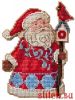 Mill Hill JS20-2411, Santa and Cardinal Birdhouse