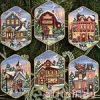 Dimensions 08785, Christmas Village Ornaments