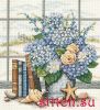 Dimensions 35166, Гортензия и ракушки (Hydrangeas and Shells)
