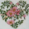 DMC BK263, Розовое сердце (France Roses Heart)